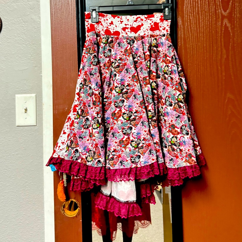Bloody valentines skirt homemade size 6